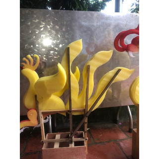 cốt rồng Phượng 3 đuôi trên sịn sò
