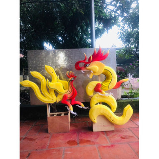 cốt rồng Phượng 3 đuôi trên sịn sò