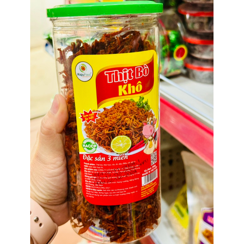 Hapufood khô bò sợi 280g