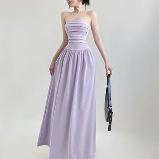 váy maxi cúp xếp ly by Kim Ngân Design