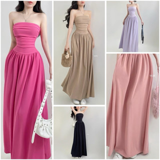 váy maxi cúp xếp ly by Kim Ngân Design