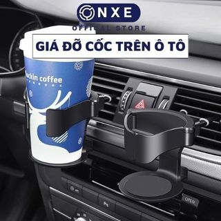 Khay để cốc gắn cửa gió điều hòa ô tô ONXE làm từ nhựa ABS bền giá đỡ chai nước chịu lực1kg dễ dùng tiết kiệm không gian