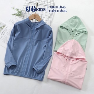 Áo khoác chống nắng cho trẻ em 27Kids khoác thông hơi cản UV 99%UPF50+ cho trẻ em từ 4-12 tuổi ULCO4