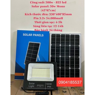 ĐÈN NĂNG LƯỢNG MẶT TRỜI 500W PHA, đèn ngoài trời, độ kín nước IP67, tuổi thọ 7-10 năm 1 dổi 1
