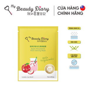 Mặt nạ làm sạch se khít lỗ chân lông My Beauty Diary Apple Polyphenols Pore - refining Mask Đài Loan 23ml/miếng