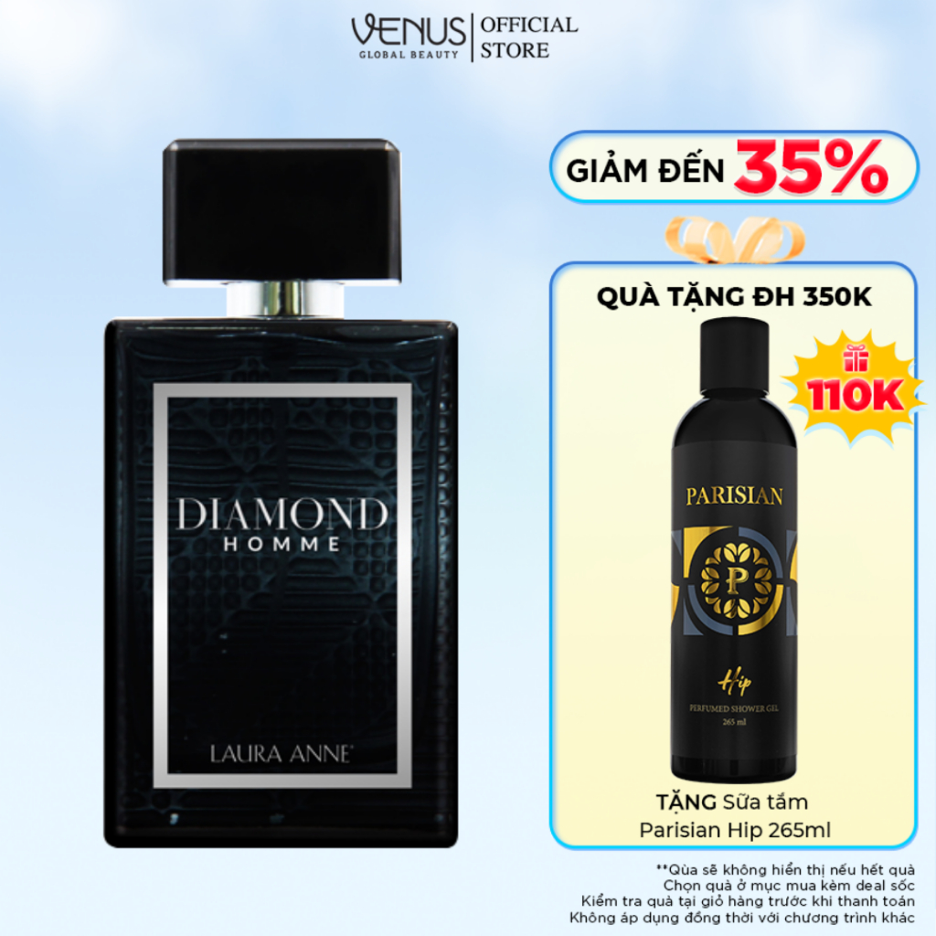 Nước Hoa Nam Diamond Homme hương thơm nam tính, sang trọng 45ml