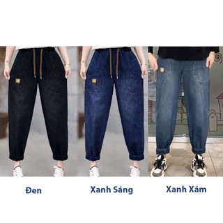 Quần Jeans Baggy lưng chun co giãn, tôn dáng mặc thoải mái