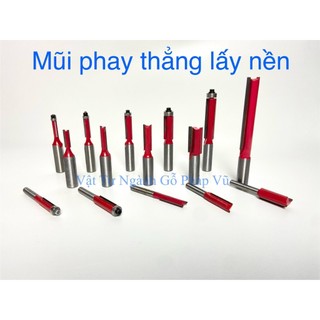 Mũi phay thẳng, mũi lấy nền gỗ, mũi soi thẳng có bi,..-ngành gỗ