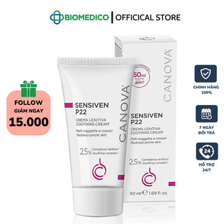 CANOVA SENSIVEN P22 – SOOTHING CREAM / Kem làm dịu da, dưỡng ẩm cho da nhạy cảm 50ml