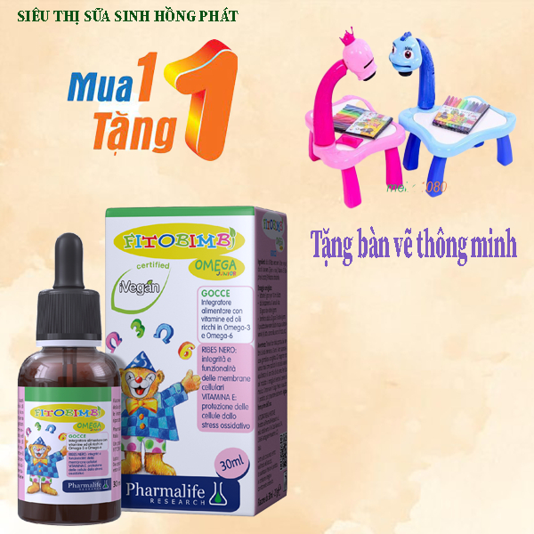 Fitobimbi Omega Junior Cho Bé Phát Triển Trí Não, Tốt Cho Mắt