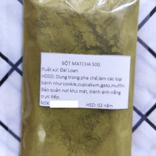 Bột Trà Xanh Matcha Đài Loan – Tươi Ngon, Đậm Đà, Thanh Khiết (50g/100g)