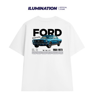 Áo thun unisex nam nữ xe  ILUMINATION Ford Mustang vintage form rộng 100% cotton 250gsm