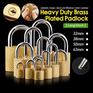 Ổ khoá HD cao cấp 3 chìa, chắc chắn, bền, ổ khoá bấm 32mm, 38mm, 50mm , 63mm, khóa vali du lịch thau mini