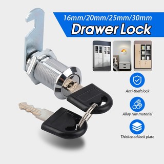 [Hàng Tốt] Ổ khóa tủ chén/hộp thư 16mm 20mm 25mm 30mm kèm 2 chìa khóa chuyên dụng, khoá tủ chắc chắn siêu rẻ