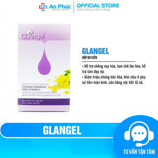 Glangel hộp 60 viên - hỗ trợ ổn định nội tiết, hỗ trợ đẹp da, hỗ trợ niêm mạc chuẩn bị mang thai