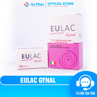 Men Vi Sinh Phụ Khoa EULAC GYNAL Hộp 10 Viên - Bổ sung lợi khuẩn PK, ức chế vi khuẩn có hại, tăng cường hệ miễn dịch