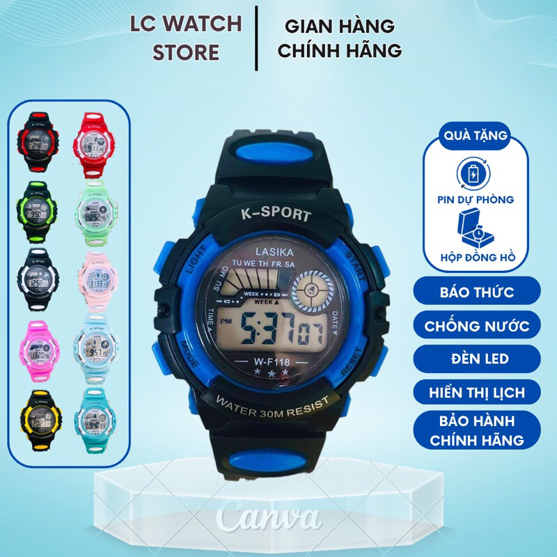 Đồng hồ trẻ em chống nước,báo thức,đồng hồ thể thao bé trai,đồng hồ bé gái