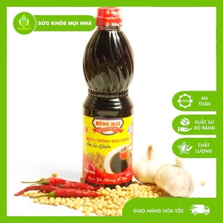 Nước tương xì dầu bông mai chai 500ml - thực phẩm chay | chay viet