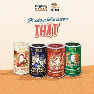 Bộ sản phẩm cacao “Thật” - Natural, Bold, Classic, Sữa dừa - Heydaycacao
