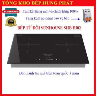 Bếp đôi điện từ SUNHOUSE SHB DI02
