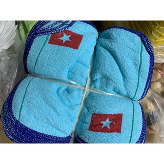 Combo 50 khăn mặt mầm non in ký hiệu cho bé