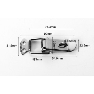 Khóa gập, khóa mỏ vít inox , thép mạ