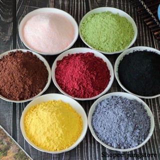 Bột màu có mùi thơm dâu tây, việt quất, xoài, cacao,  trà xanh làm bánh, kẹo nougat