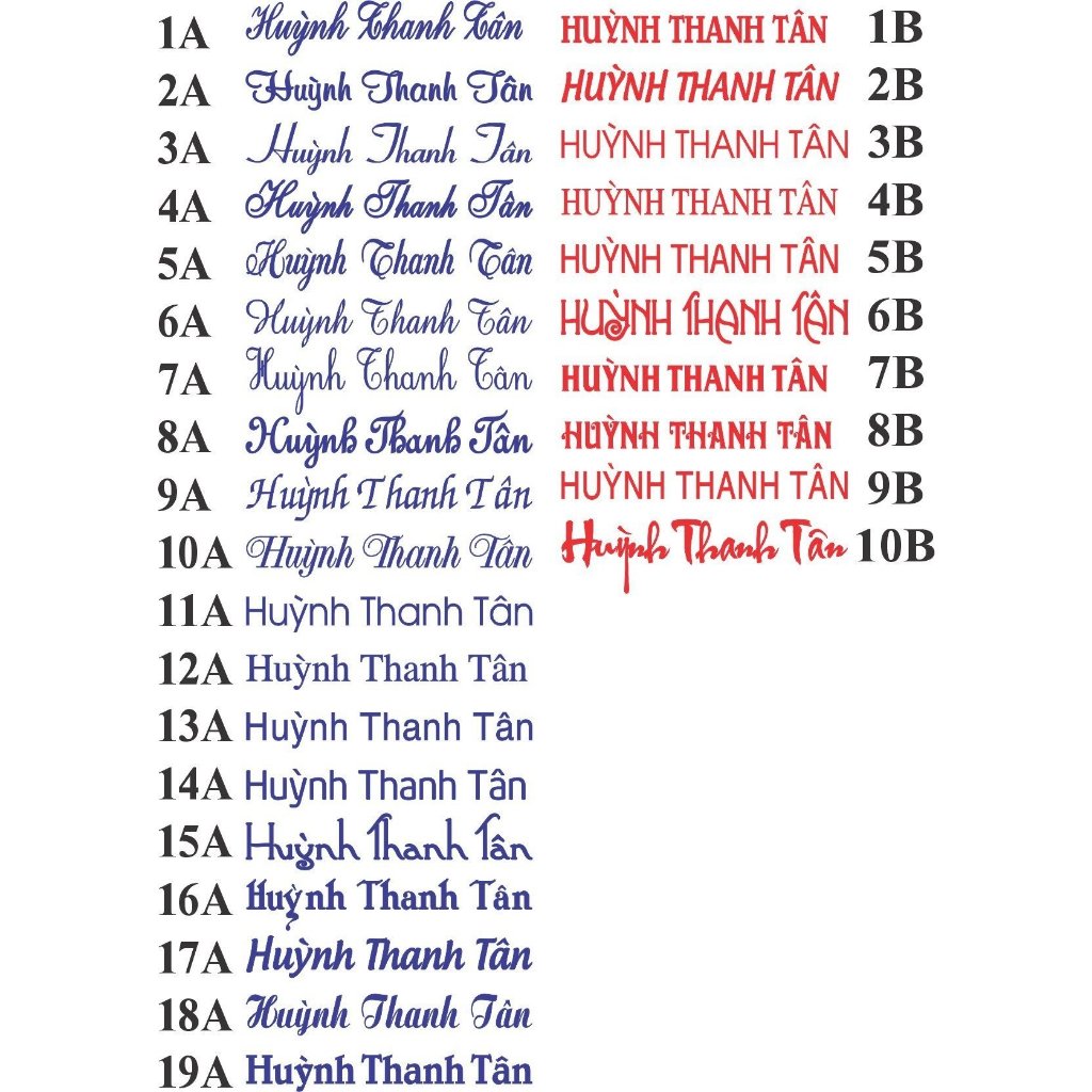 Khắc dấu tên - 3 chữ