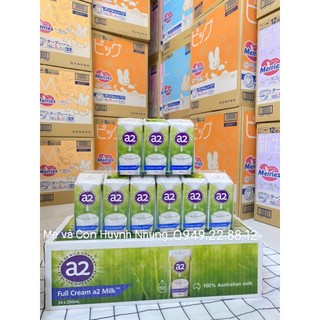 Sữa Tươi Nguyên Kem A2 dạng nước 1 thùng 24 hộp