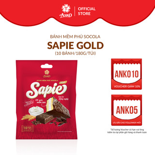 Bánh phủ socola sapie gold 180g anko việt nam mềm tan bông ngậy