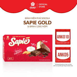 Bánh phủ socola sapie gold 120g anko việt nam mềm tan bông ngậy