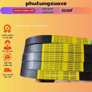 Dây curoa k44, xe máy honda vision đời mới mã k44 bando phutungsuaxe
