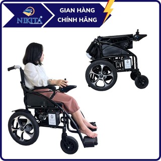  Xe Lăn Điện Khung Cong Ôm Sát Cơ Thể Pin Sạc Nhanh Chính Hãng NIKITA XLD-1500 