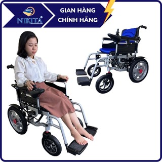 Xe lăn điện phanh điện tử gấp gọn, điều khiển dễ dàng, pin sạc tối đa 20km, chính hãng nikita xld-1520