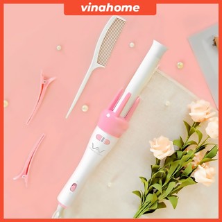 Máy uốn tóc xoăn xoay tự động 360 máy làm tóc uốn xoăn tự động hàng chính hãng máy tạo kiểu tóc chất lượng cao cấp