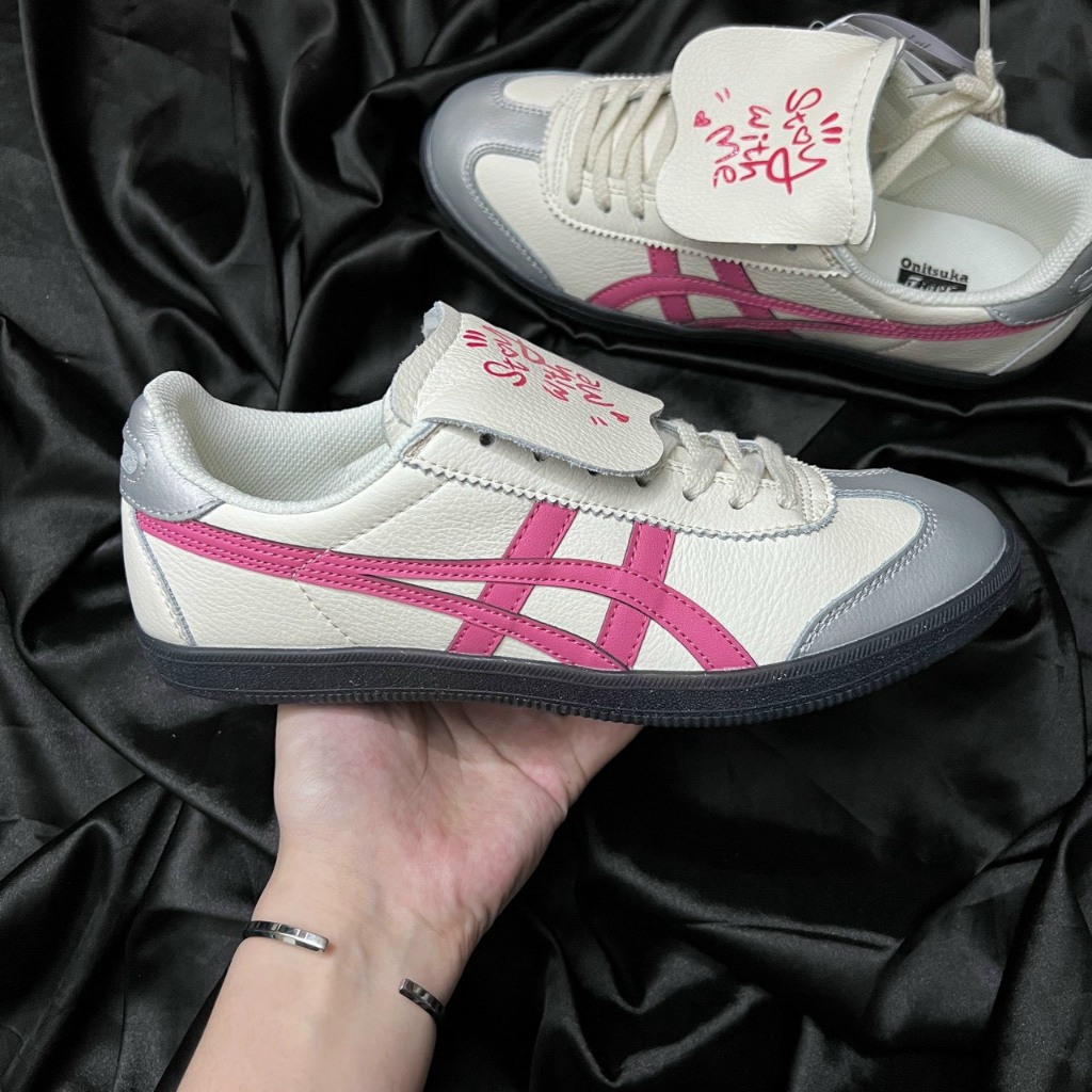 Giày Onitsuka Tiger Tokuten Stay With Me Custom Pink màu Hồng Bạc [36-39]