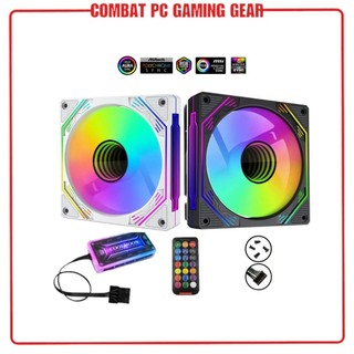 Bộ quạt tản nhiệt - fan coolmoon f3 black white argb