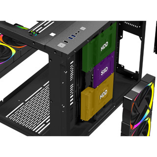 Vỏ Case Máy Tính Mik Lv12 Gaming Black