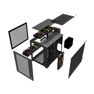 Vỏ Case Máy Tính Mik Lv12 Gaming Black