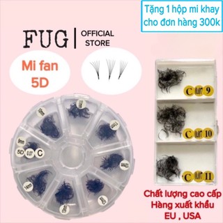 Mi fan premade 5D mix các loại, 1 hộp 500 fan hoặc 1000 fan (hàng xuất khẩu) (dụng cụ nối mi)