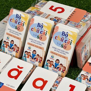 Thẻ Học Thông Minh Trọn Bộ 42 Thẻ Chữ Cái và Số Cho Bé Tập Học Tiếng Việt và Nhận Biết Số Đếm Trong Toán Học 9 x 5Cm