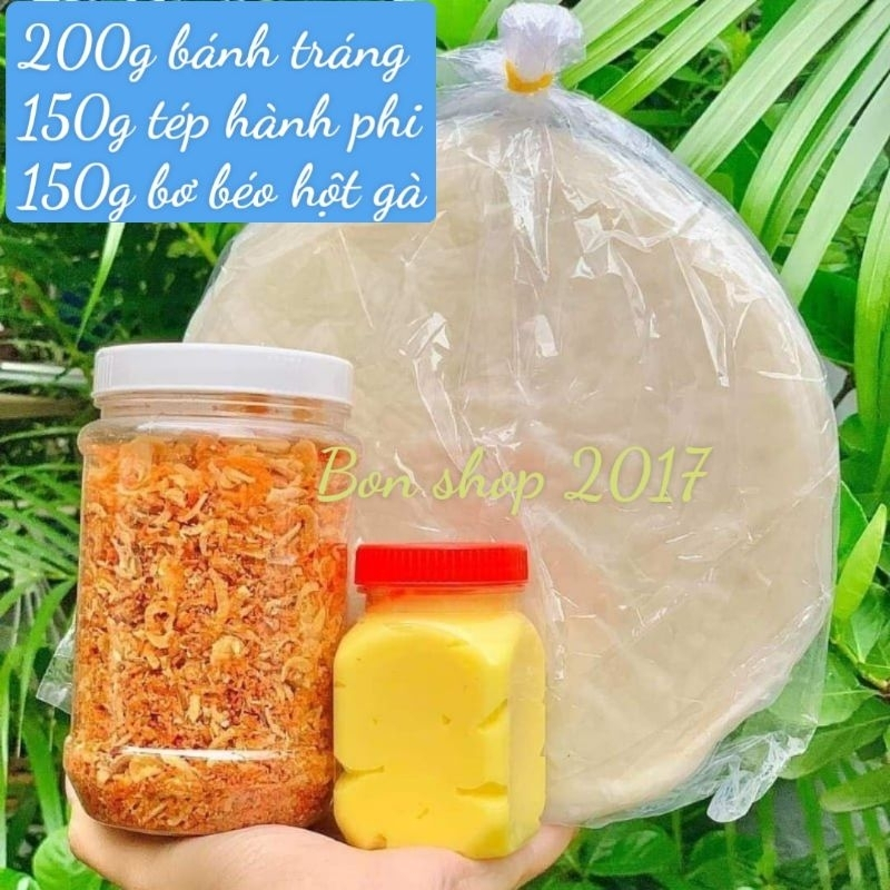 2 SET BÁNH TRÁNG PHƠI SƯƠNG - MUỐI TÔM HÀNH PHI BƠ BÉO NGẬY CHUẨN TÂY NINH