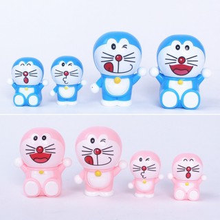 phụ kiện bánh kem [FREESHIP❤️] Bộ 4 mèo Doraemon trang trí bánh sinh nhật, Doremon trang trí bánh