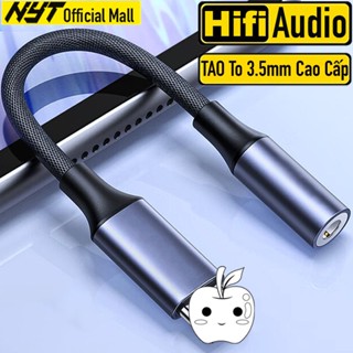 Cáp Chuyển Điện Thoại  Sang Tai Nghe Cổng 3.5mm Hợp Kim Nhôm Bện Dù Cao Cấp NYT CD101