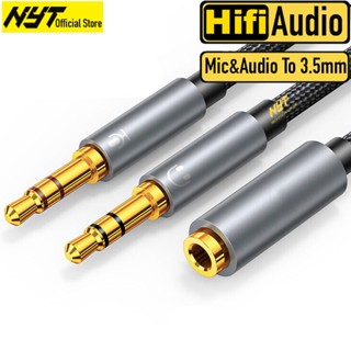 Jack Chuyển Mic & Tai Nghe Ra 1 Cổng 3.5mm Female NYT CD104 - BH 12T Đổi Mới
