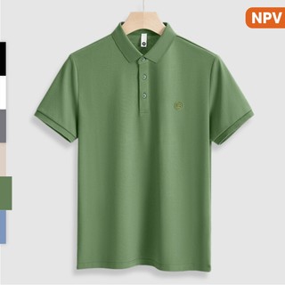 Áo thun nam polo cổ bẻ NPV ngắn tay, áo phông nam vải coton không nhăn nhiều màu