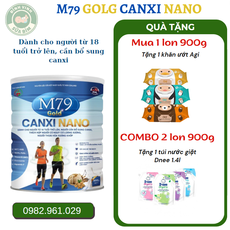 Sữa M79 Gold Canxi Nano 900g