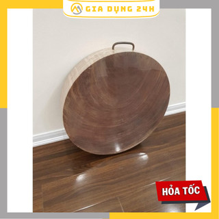 Thớt gỗ nghiến nguyên khối đường kính 30cm dày 3cm