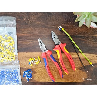 Knipex 97 78 180 và 97 72 180 - Kìm Bấm Cos Pin Rỗng Tiết Diện 0.25 -16 mm²