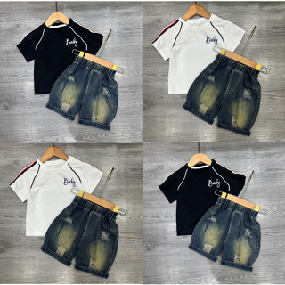 SHOP LOANKIDS94 Set Cộc BABY Áo Cotton + Quần Jean cho bé trai từ 8-28kg